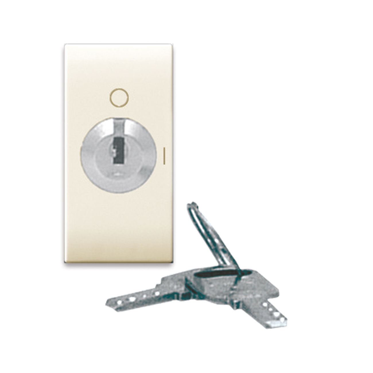 PULSANTE CHIAVE 2P NA 10A CLASS 1M